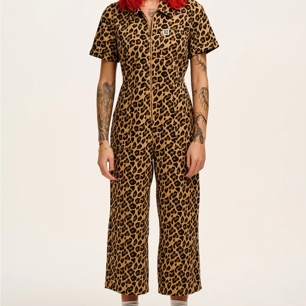 Lucy and Yak Leopard Print Jumpsuit
